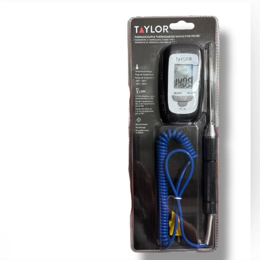 TAYLOR 9821-PB Thermocouple Thermometer Kit NEW